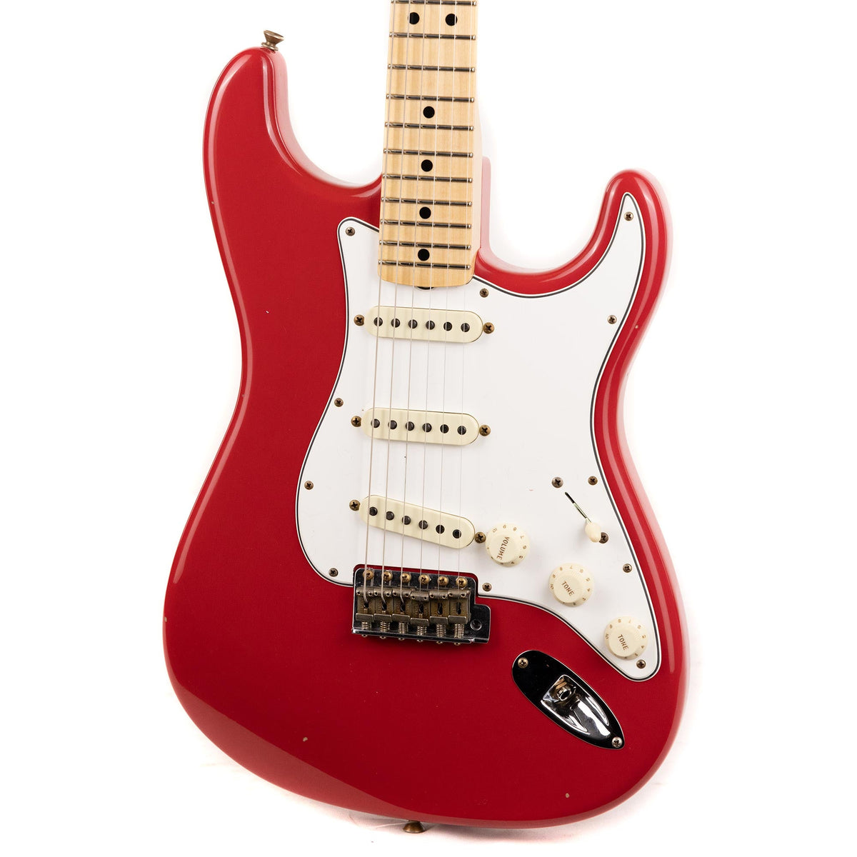 Fender Custom Shop 1969 Stratocaster Journeyman Relic Super Faded Aged Seminole Red Used — 7