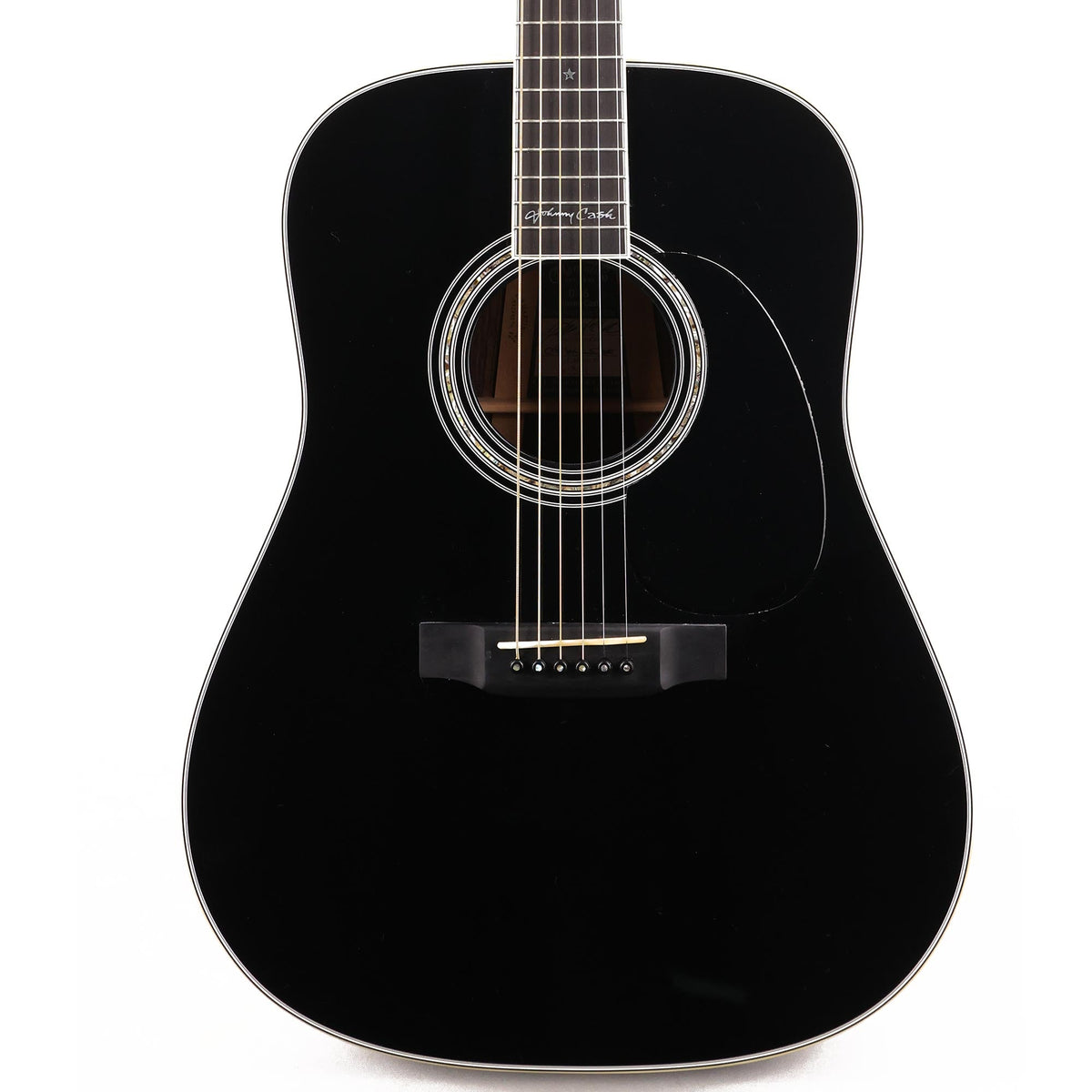 Martin D-35 Johnny Cash Commemorative Dreadnought Acoustic Gloss Black — 1