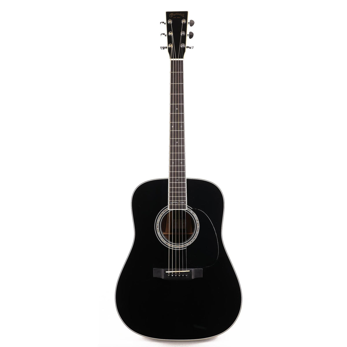 Martin D-35 Johnny Cash Commemorative Dreadnought Acoustic Gloss Black — 2