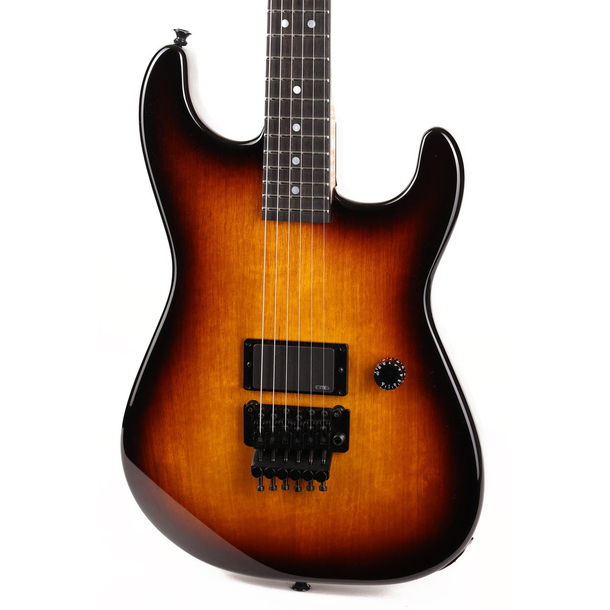 Charvel Custom Shop Korina San Dimas 2-Tone Burst Masterbuilt Red Dave — 7