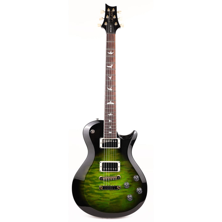 PRS S2 McCarty 594 Singlecut Quilt Top Music Zoo Exclusive Emerald Green with Black Wrap Burst