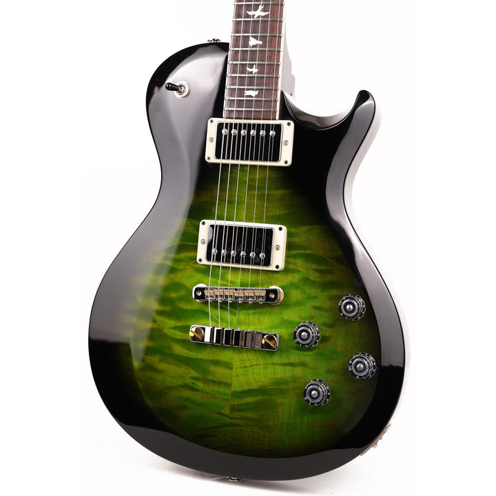 PRS S2 McCarty 594 Singlecut Quilt Top Music Zoo Exclusive Emerald Green with Black Wrap Burst