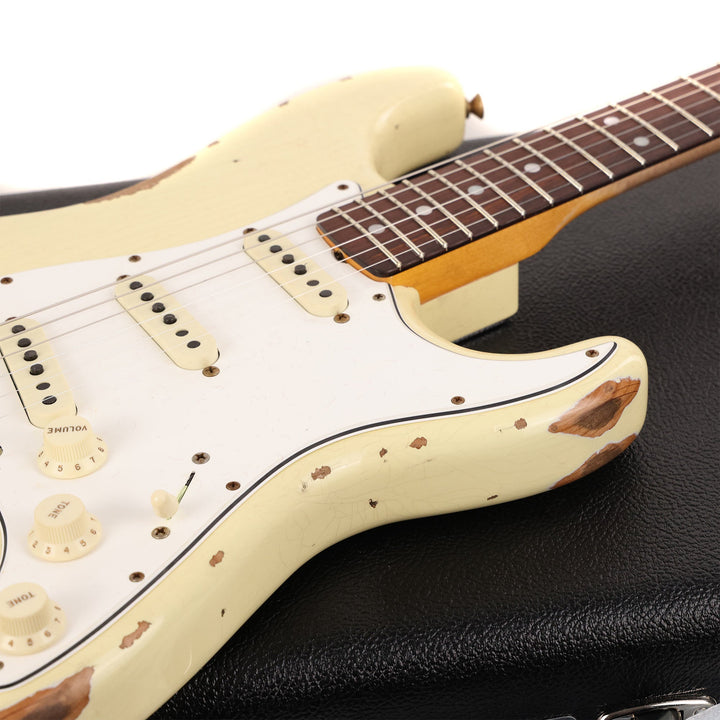 Fender Custom Shop 1967 Stratocaster Aged Vintage White Heavy Relic
