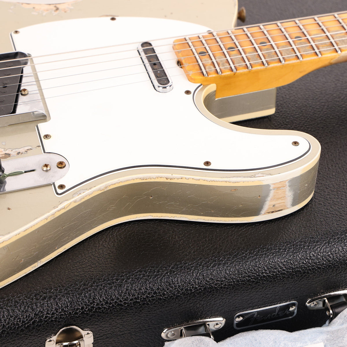 Fender Custom Shop 1965 Custom Telecaster Heavy Relic Faded Aged Inca Silver Used — 10