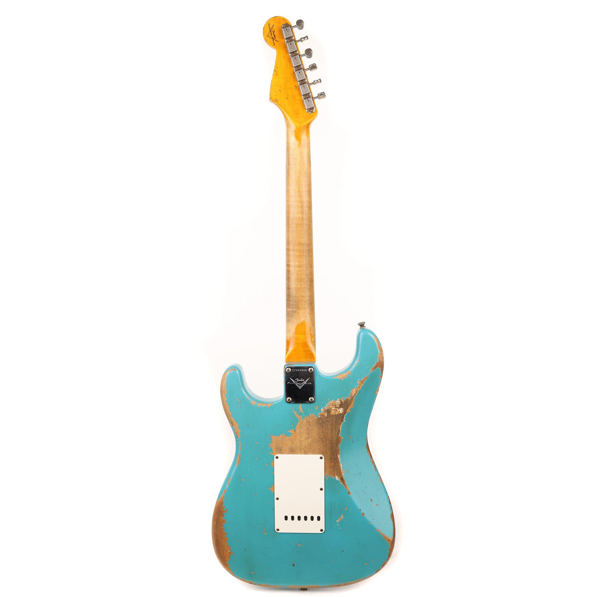 Fender Custom Shop Dual Mag II Stratocaster Super Heavy Relic Faded Aged Taos Turquoise Used — 3
