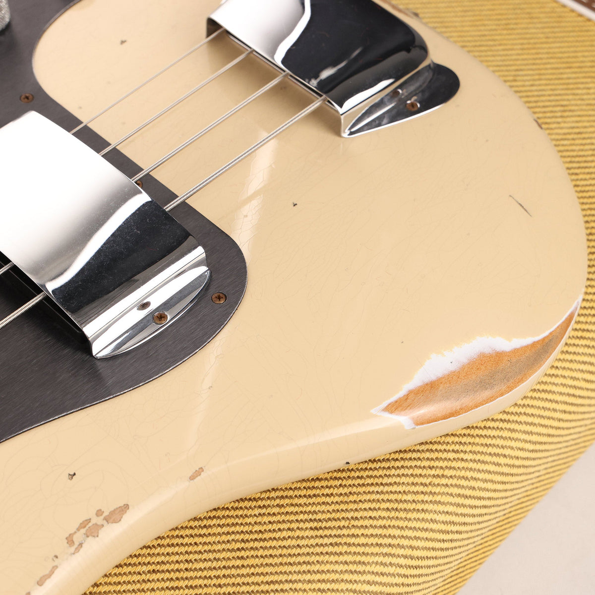Fender Custom Shop 1958 Precision Bass Relic Faded Desert Sand — 8