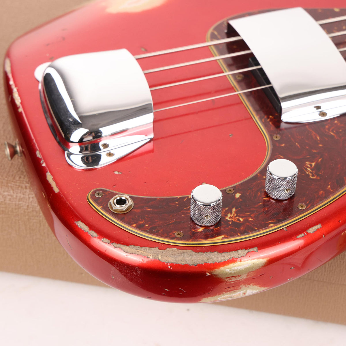 Fender Custom Shop 1960 Precision Bass Heavy Relic Faded Aged Candy Apple Red — 9