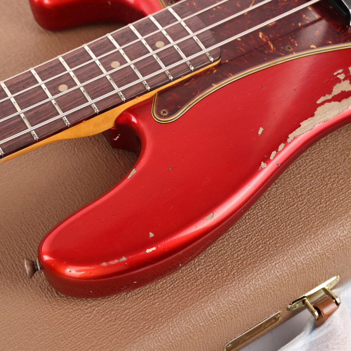 Fender Custom Shop 1960 Precision Bass Heavy Relic Faded Aged Candy Apple Red — 7