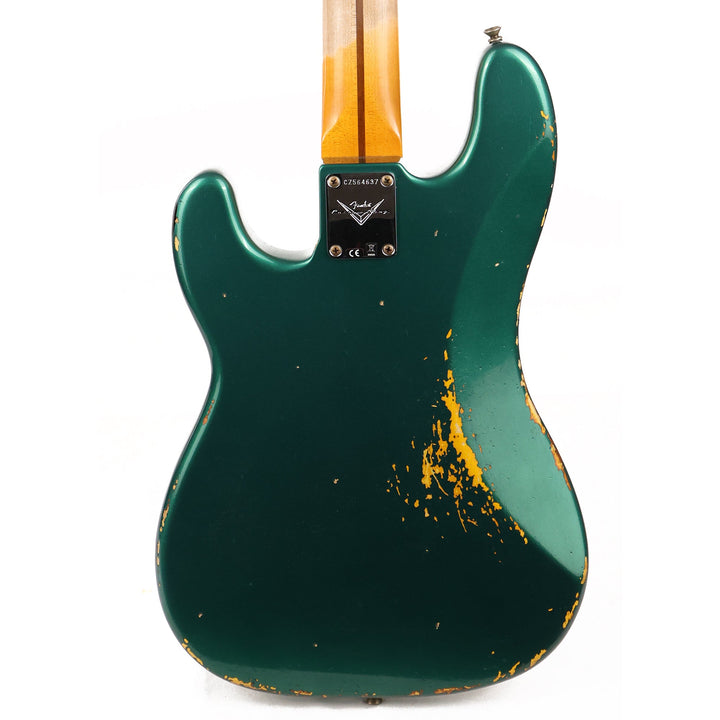 Fender Custom Shop 1958 Precision Bass Relic Aged British Racing Green over Chocolate 3-Tone Sunburst