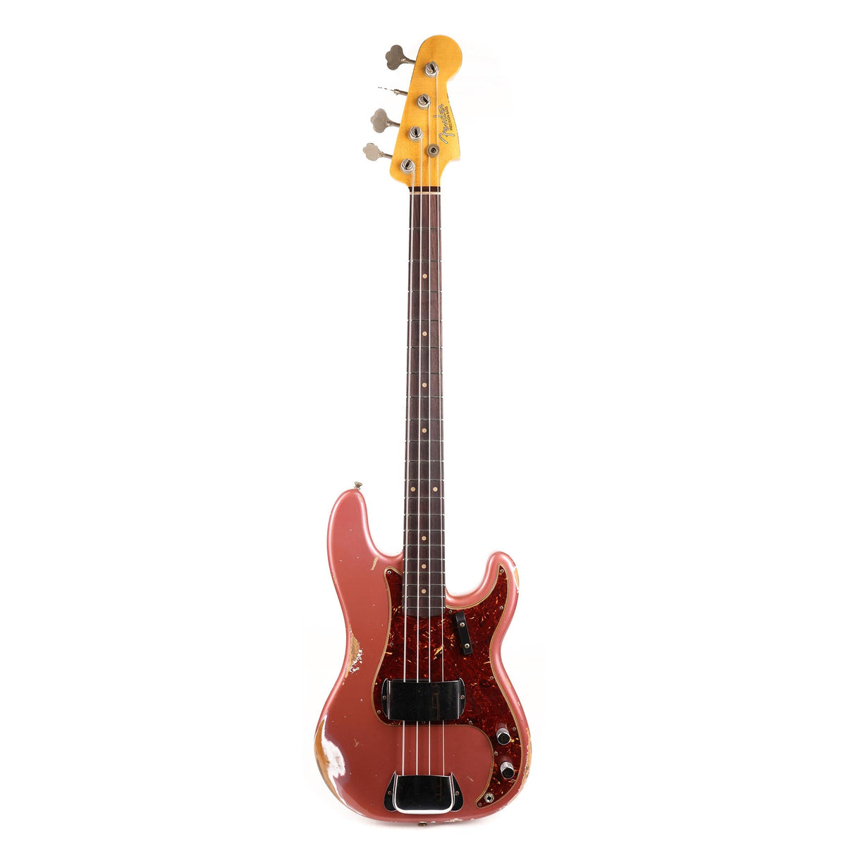 Fender Custom Shop 1960 Precision Bass Heavy Relic Aged Burgundy Mist Metallic Used — 2