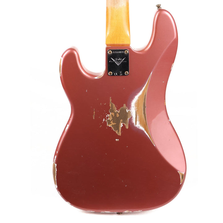 Fender Custom Shop 1960 Precision Bass Heavy Relic Aged Burgundy Mist Metallic Used