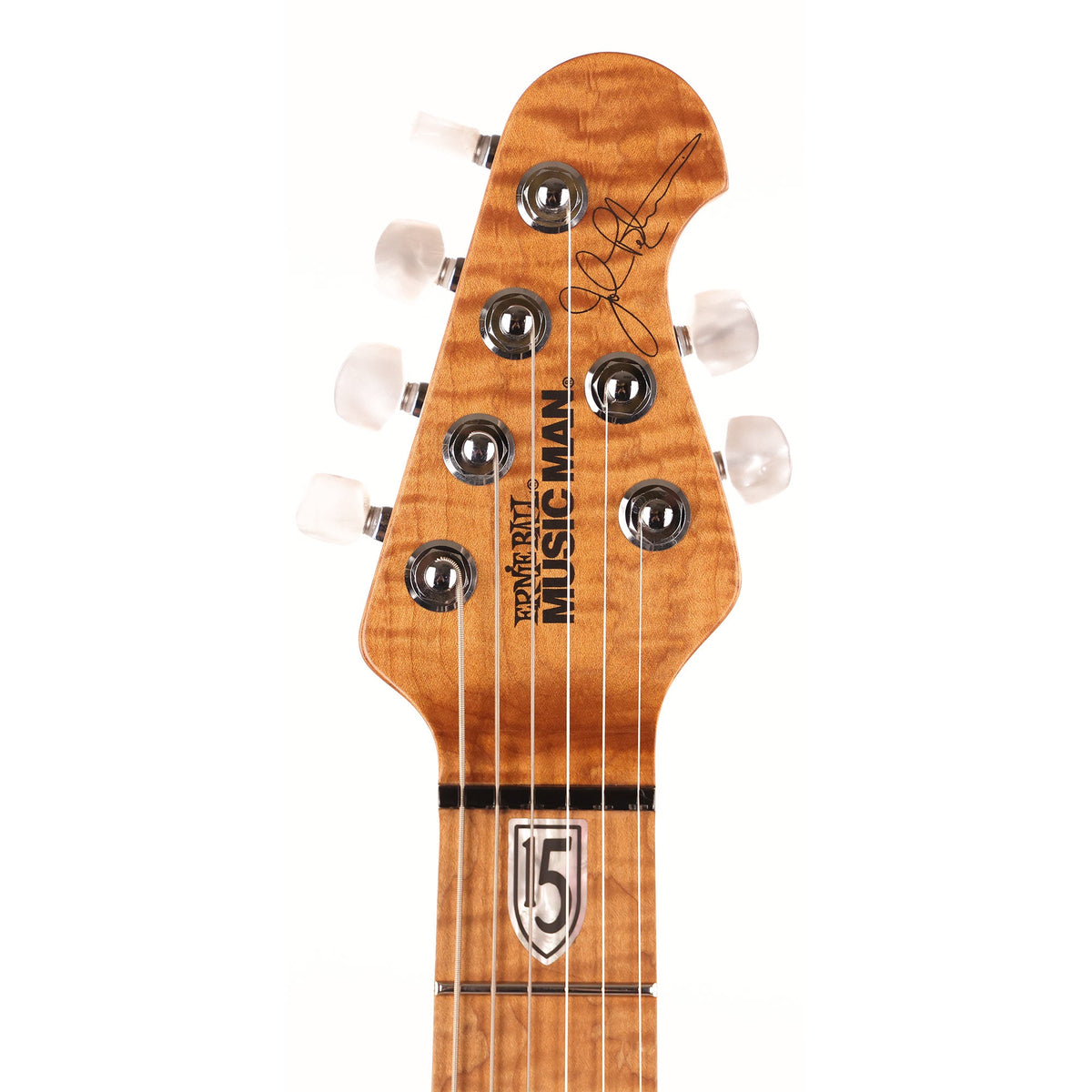 Ernie Ball Music Man JP15 John Petrucci Signature Tiger Eye Quilt Top 2023 — 4