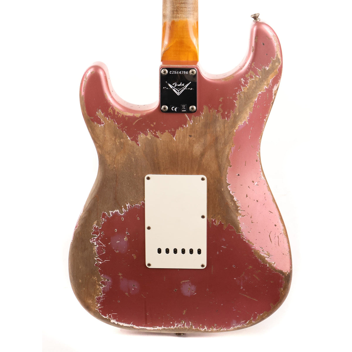 Fender Custom Shop Dual Mag II Stratocaster Super Heavy Relic Super Faded Aged Burgundy Mist Metallic Used — 6