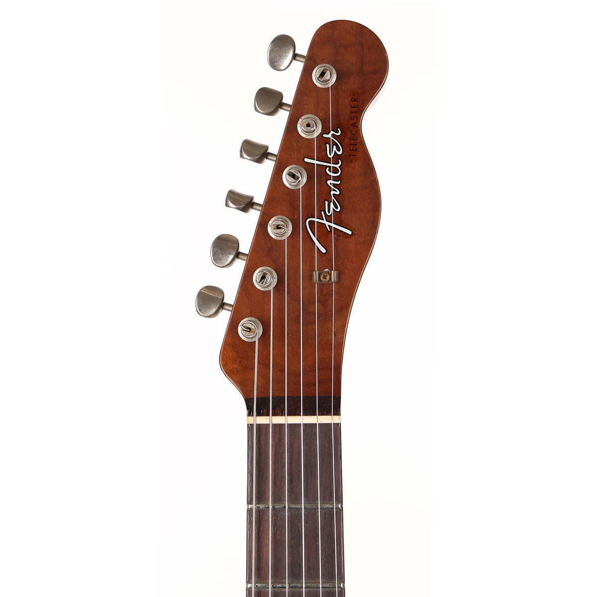 Fender Custom Shop Michigan Mahogany P-90 Telecaster Super Faded Crimson Transparent — 4