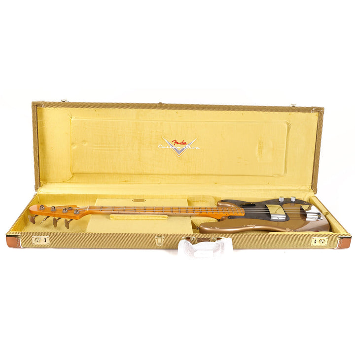 Fender Custom Shop 1958 Precision Bass Relic Aged Shoreline Gold over Chocolate 3-Tone Sunburst