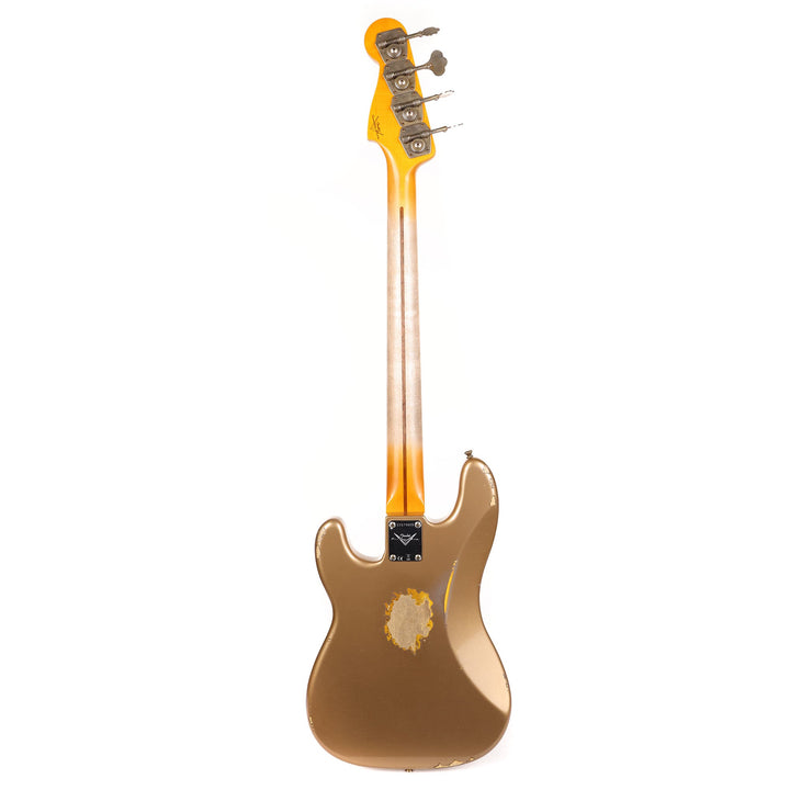 Fender Custom Shop 1958 Precision Bass Relic Aged Shoreline Gold over Chocolate 3-Tone Sunburst