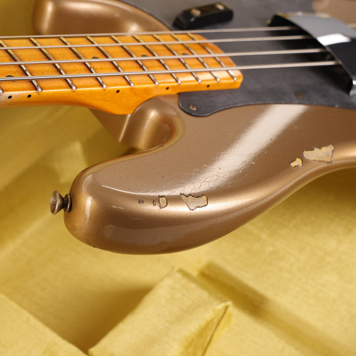 Fender Custom Shop 1958 Precision Bass Relic Aged Shoreline Gold over Chocolate 3-Tone Sunburst