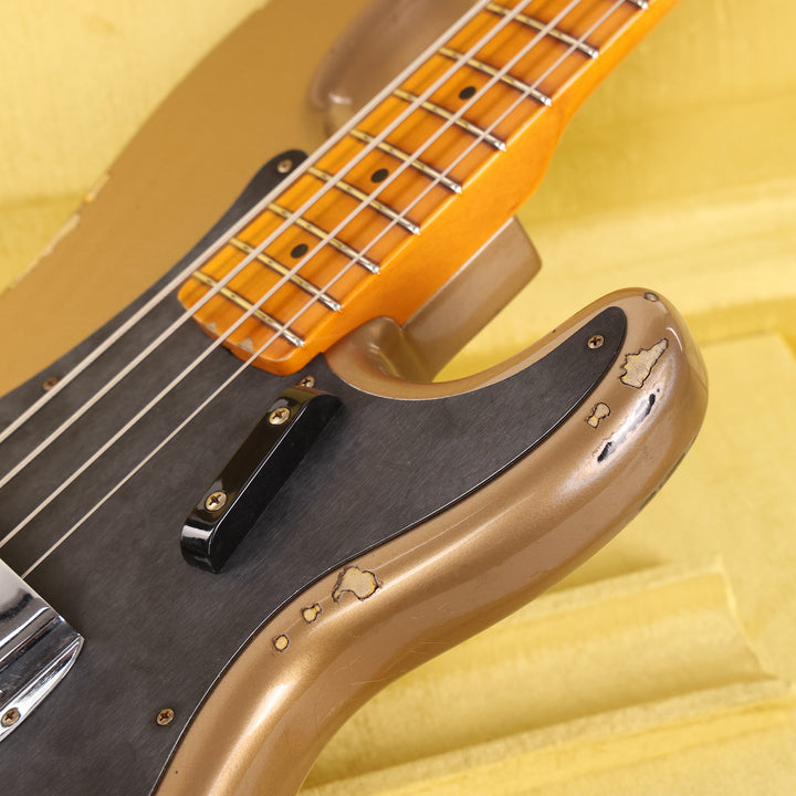 Fender Custom Shop 1958 Precision Bass Relic Aged Shoreline Gold over Chocolate 3-Tone Sunburst