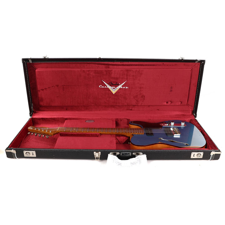 Fender Custom Shop P-90 Telecaster Thinline Relic Faded Aged Lake Placid Blue