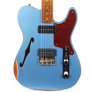 Fender Custom Shop P-90 Telecaster Thinline Relic Faded Aged Lake Placid Blue