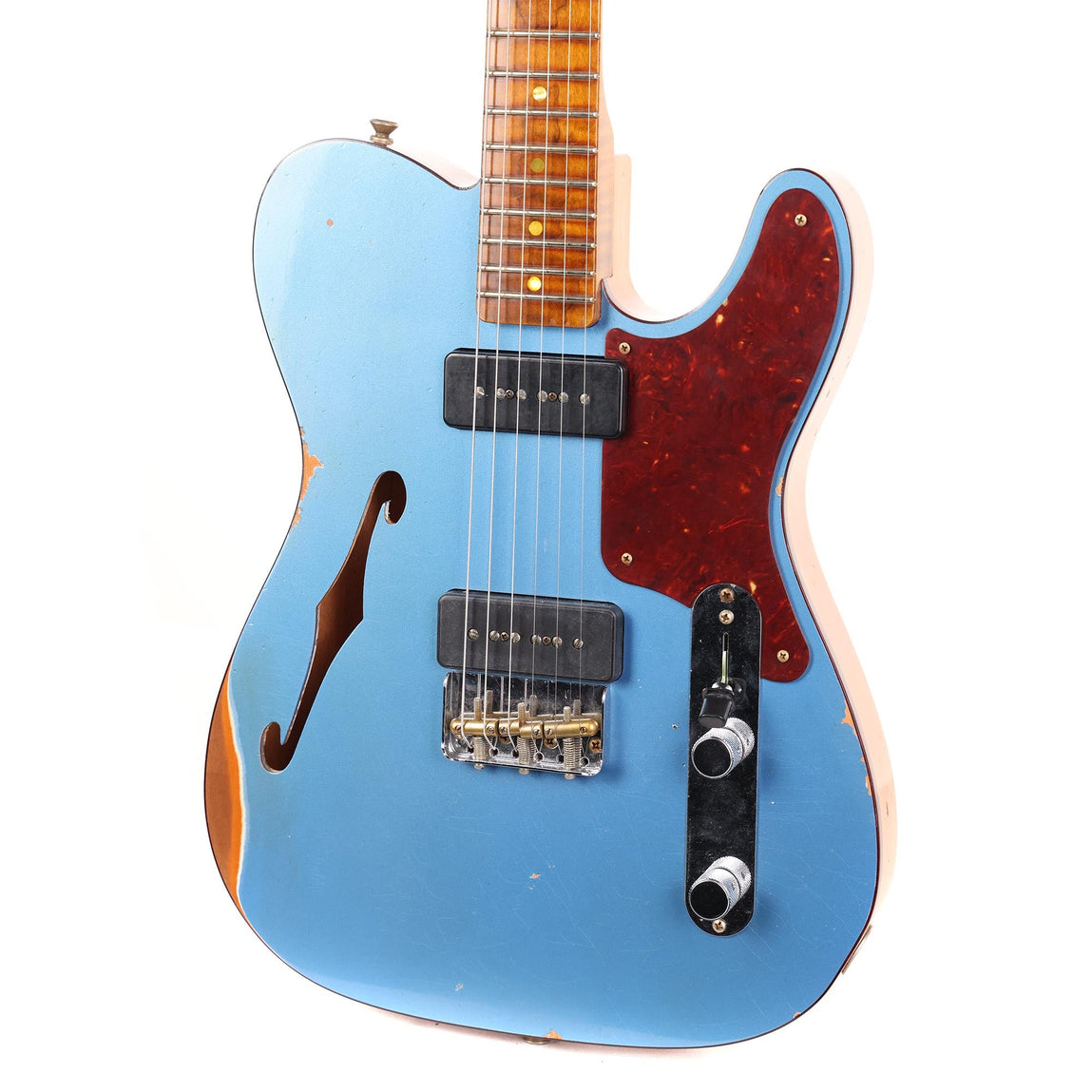 Fender Custom Shop P-90 Telecaster Thinline Relic Faded Aged Lake