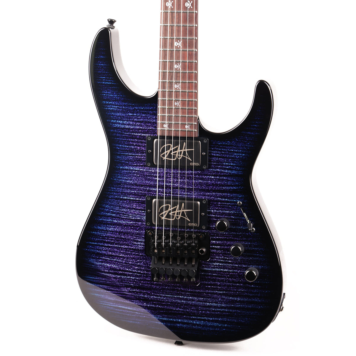 ESP Custom Shop KH-2 Kirk Hammett Signature Glitterstorm Purple Music Zoo Exclusive — 7