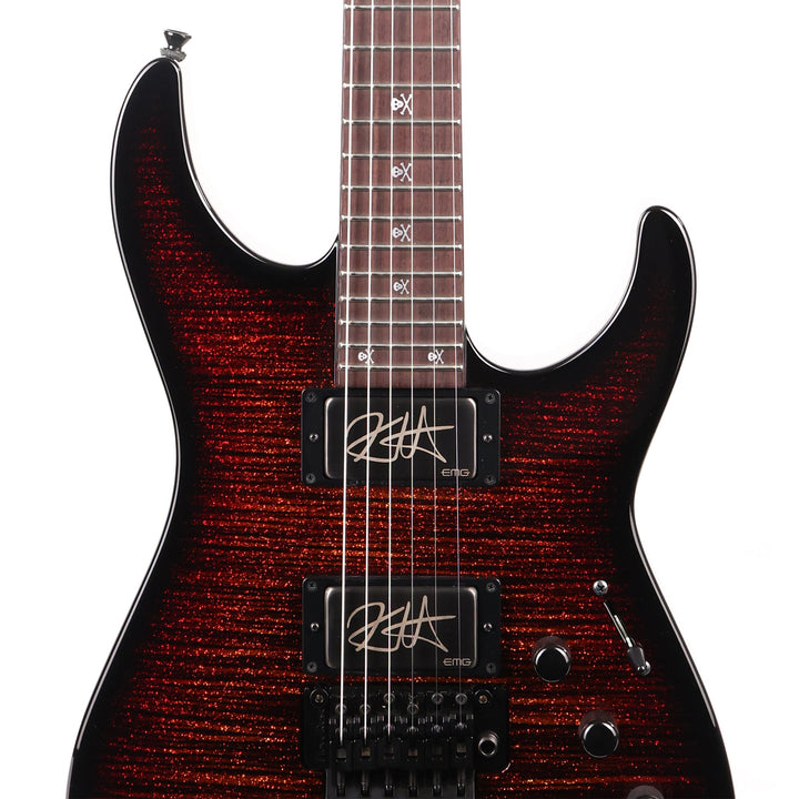 ESP Custom Shop KH-2 Kirk Hammett Signature Glitterstorm Red Music Zoo Exclusive