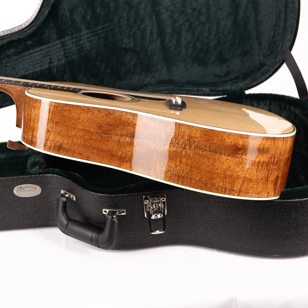 Martin Custom Shop Super D Dreadnought High Flame Koa Acoustic Guitar Used — 7
