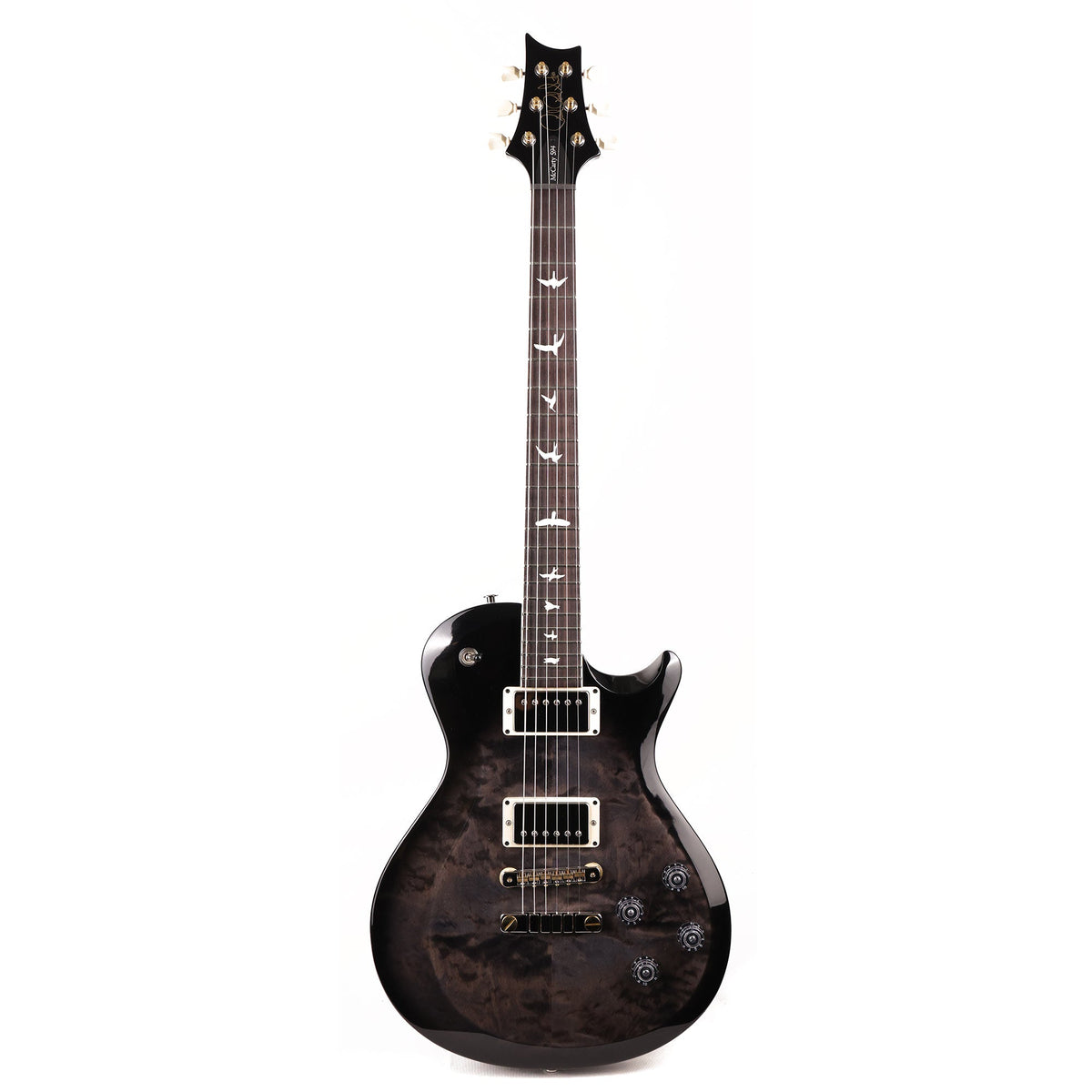 PRS S2 McCarty 594 Singlecut Quilt Top Music Zoo Exclusive Faded Grey Black Burst — 2