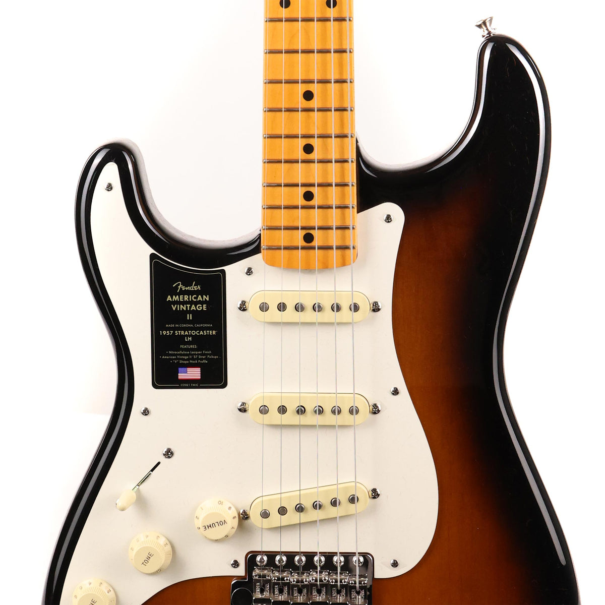 Fender American Vintage II 1957 Stratocaster Left-Handed 2-Tone Sunburst Used — 6