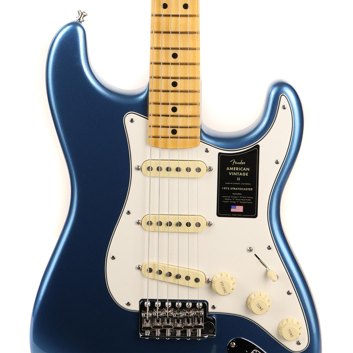 Fender American Vintage II 1973 Stratocaster Lake Placid Blue Used — 6