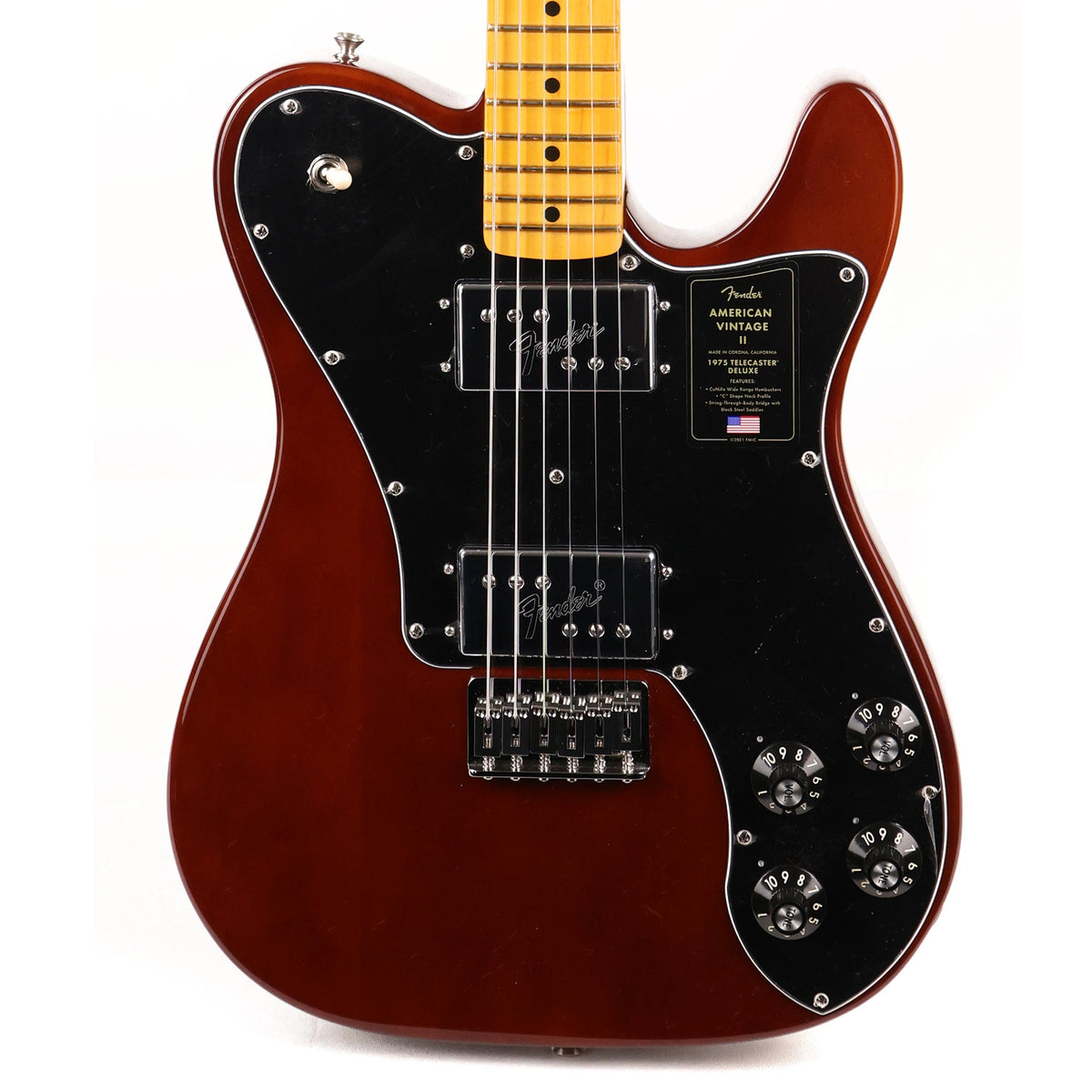 Fender American Vintage II 1975 Telecaster Deluxe Mocha Used — 1