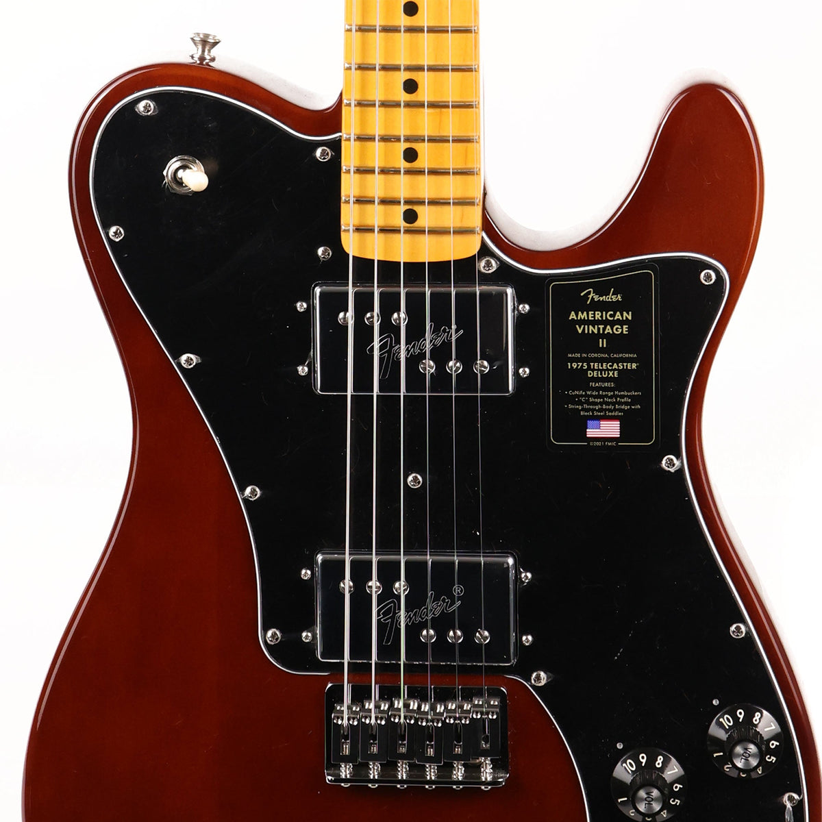 Fender American Vintage II 1975 Telecaster Deluxe Mocha Used — 6