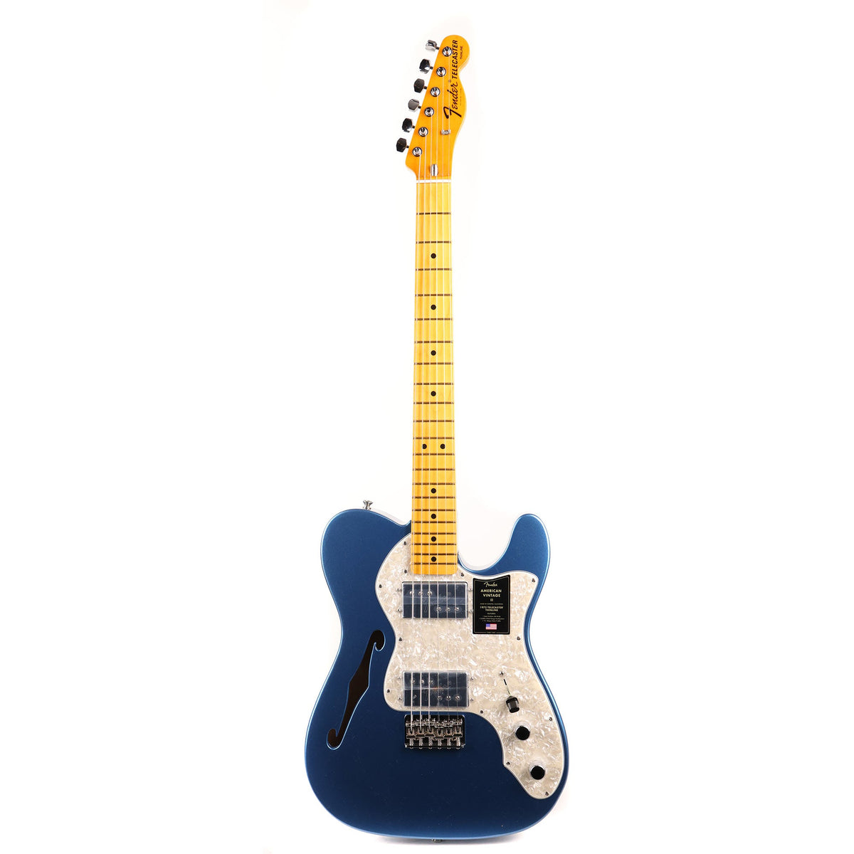 Fender American Vintage II 1972 Telecaster Thinline Lake Placid Blue — 2