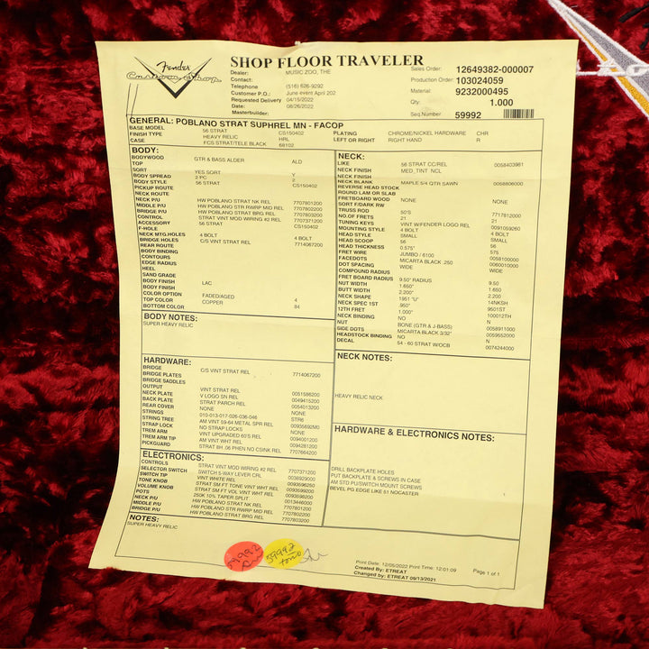 Fender Custom Shop Poblano Stratocaster Super Heavy Relic Super Faded Aged Copper Used