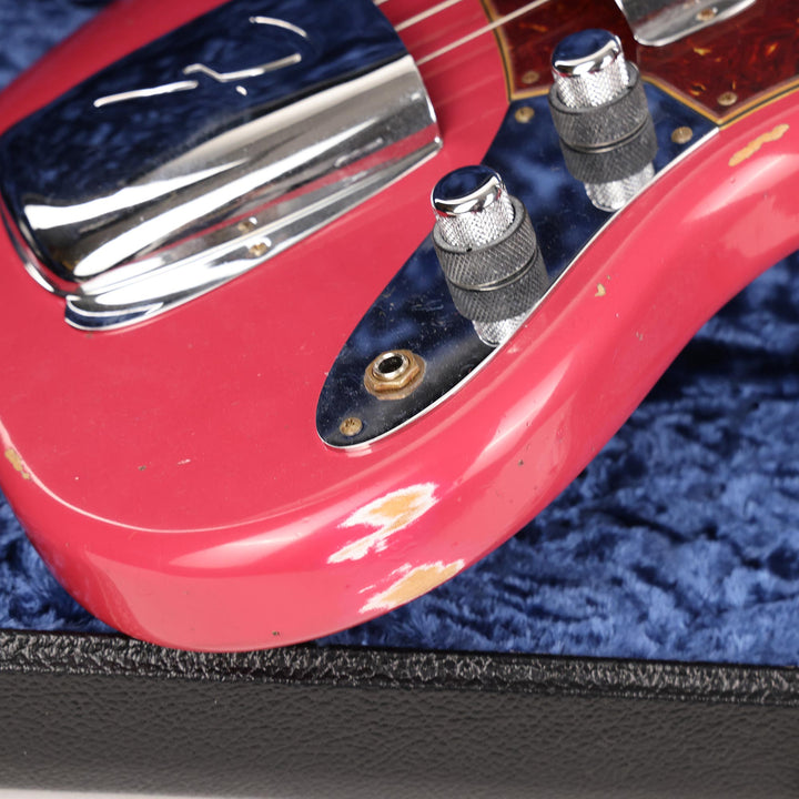 Fender Custom Shop 1960 Jazz Bass Relic Faded Aged Dakota Red Used