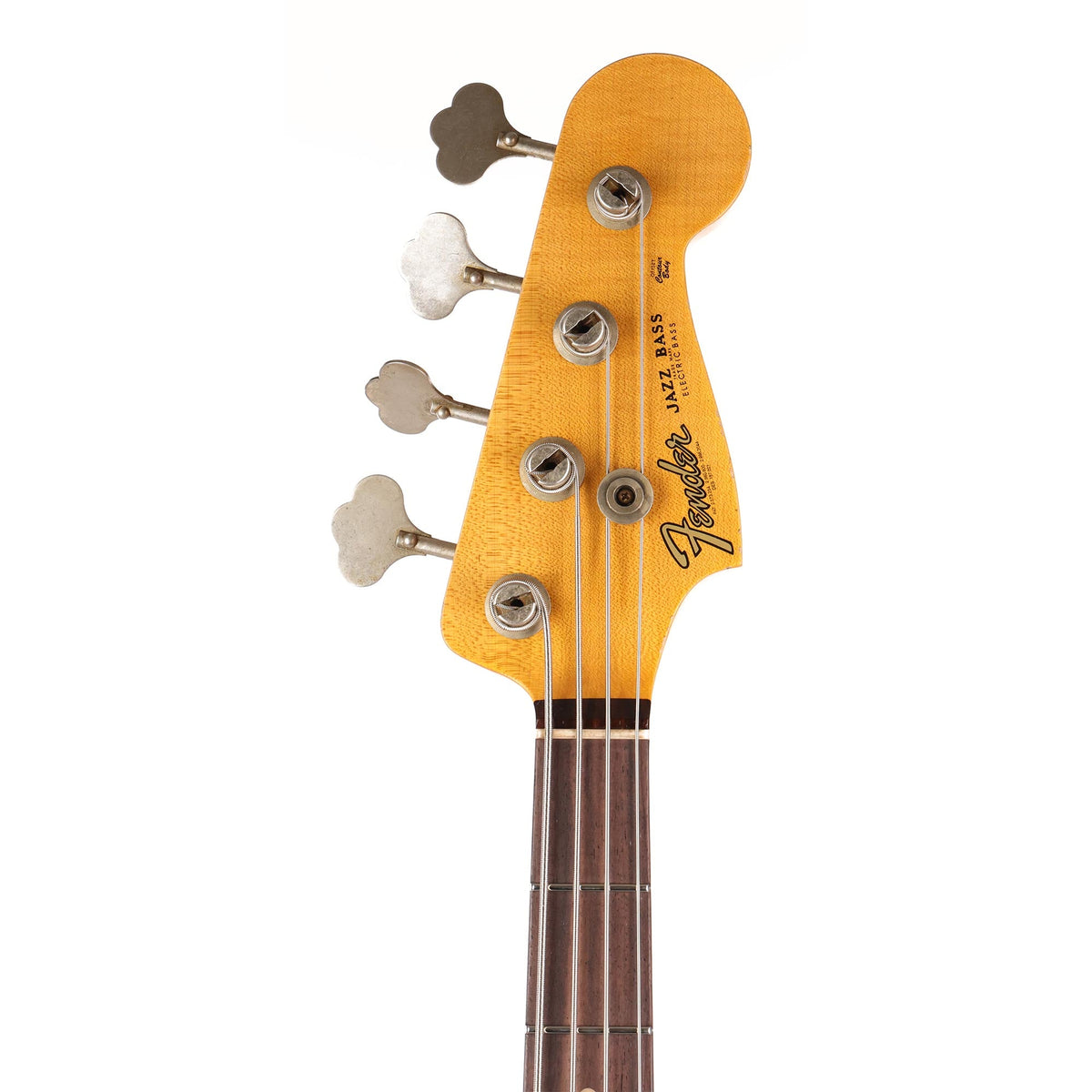 Fender Custom Shop 1960 Jazz Bass Relic Faded Aged Dakota Red Used — 4