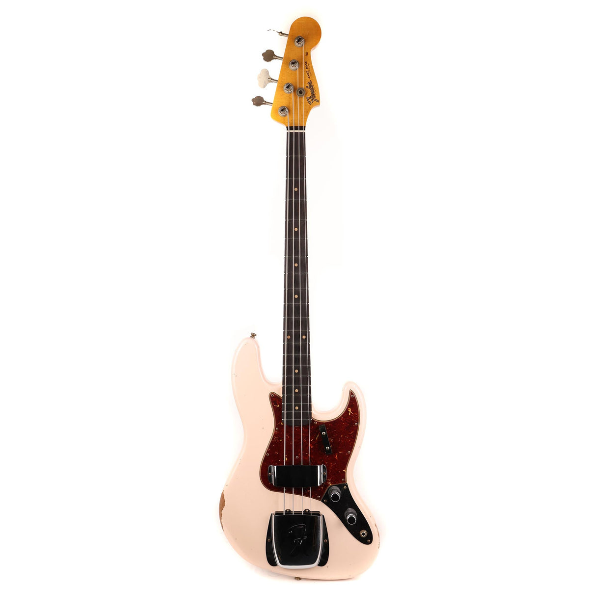 Fender Custom Shop 1960 Jazz Bass Relic Faded Aged Shell Pink Used — 2