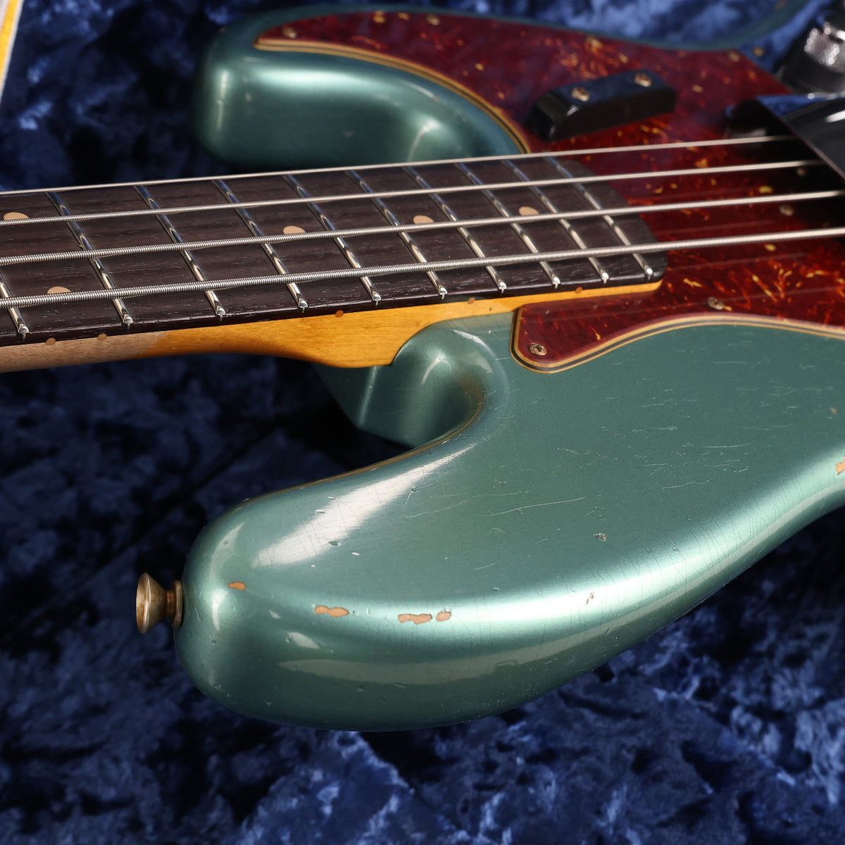 Fender Custom Shop 1960 Jazz Bass Relic Faded Aged Sherwood Green Metallic — 7
