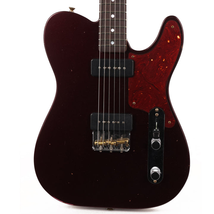 Fender Custom Shop Michigan Mahogany P-90 Telecaster Journeyman Relic Oxblood