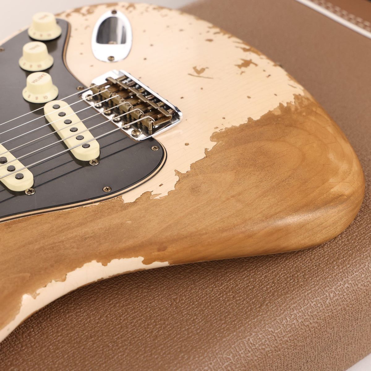 Fender Custom Shop Poblano Stratocaster Super Heavy Relic Super Faded Aged Shell Pink — 8
