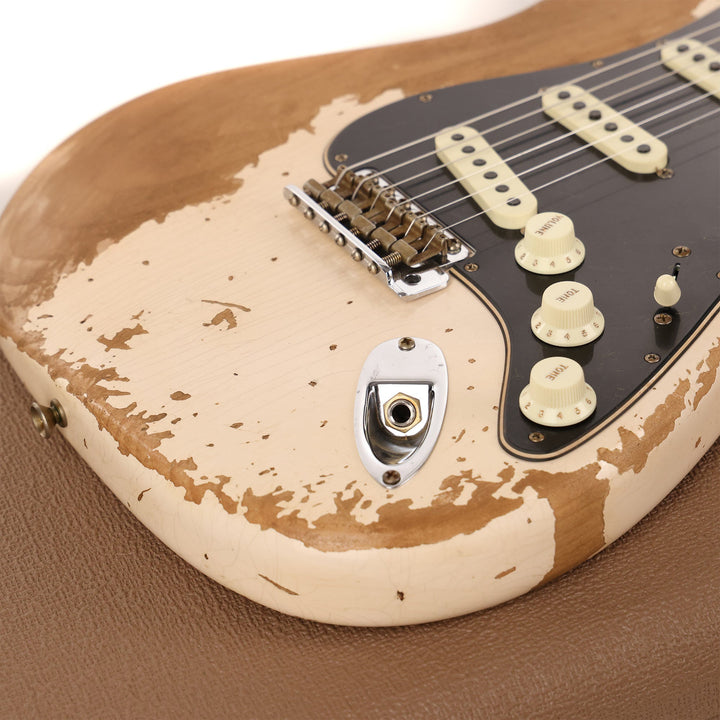 Fender Custom Shop Poblano Stratocaster Super Heavy Relic Super Faded Aged Shell Pink