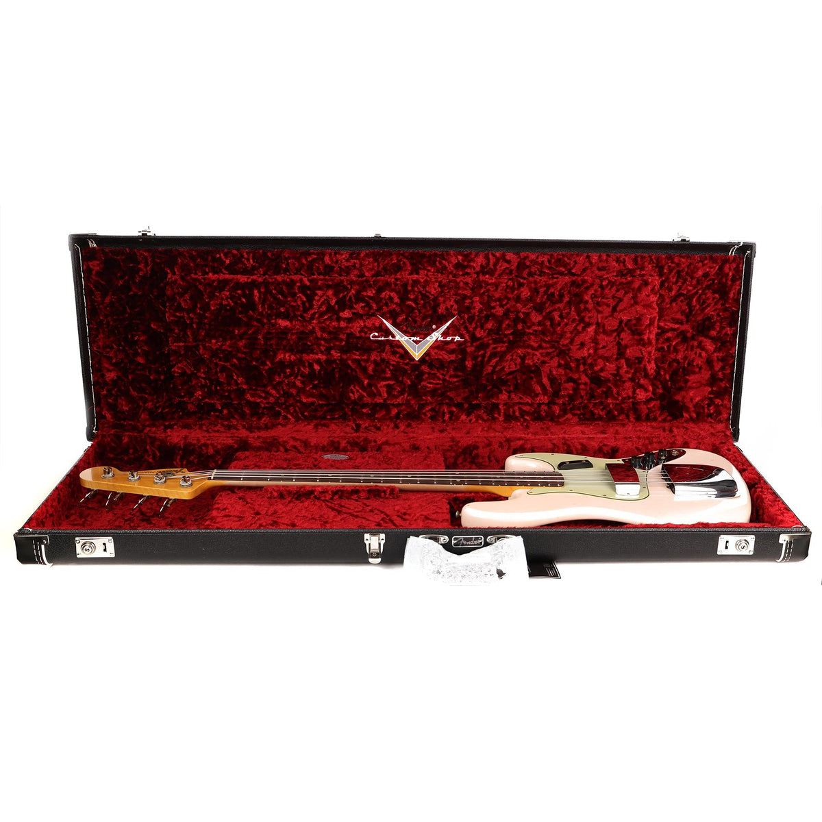 Fender Custom Shop 1964 Jazz Bass Journeyman Relic Super Faded Aged Shell Pink — 12