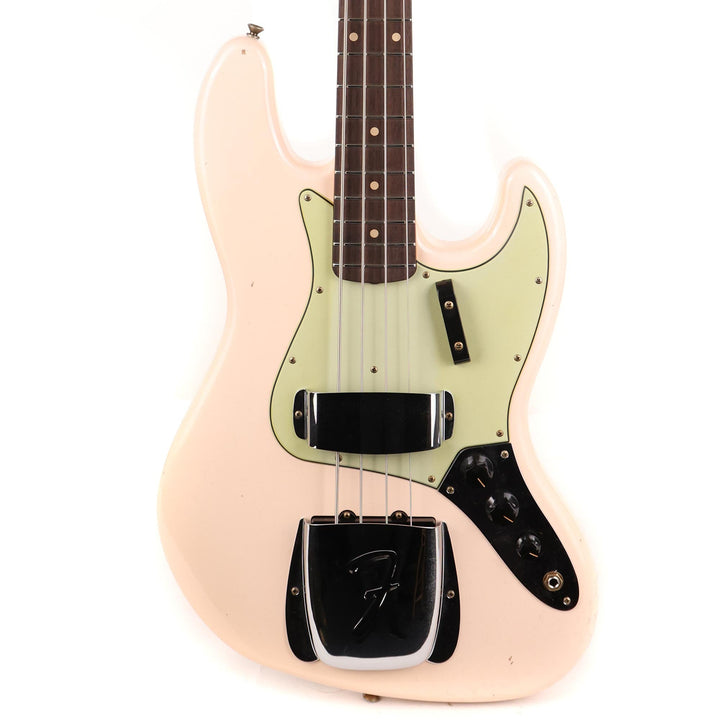 Fender Custom Shop 1964 Jazz Bass Journeyman Relic Super Faded Aged Shell Pink
