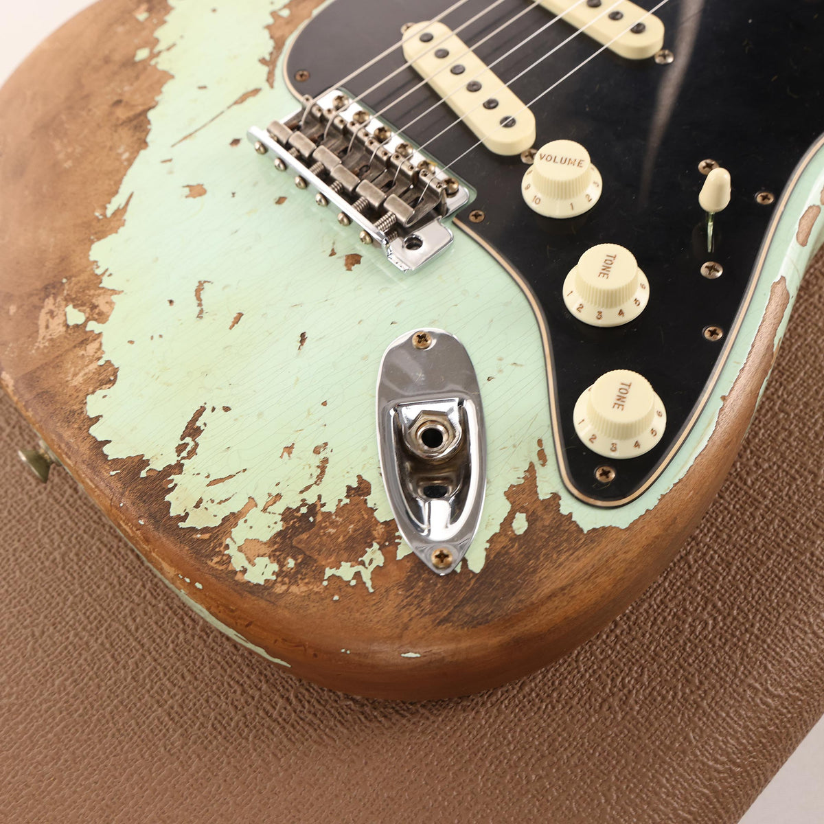 Fender Custom Shop Poblano Stratocaster Super Heavy Relic Super Faded Aged Surf Green — 8