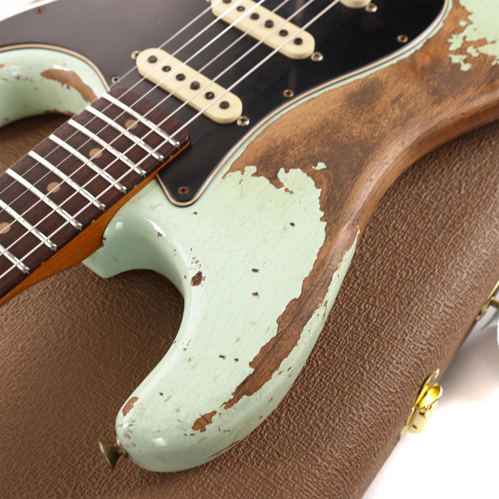 Fender Custom Shop Poblano Stratocaster Super Heavy Relic Super Faded Aged Surf Green
