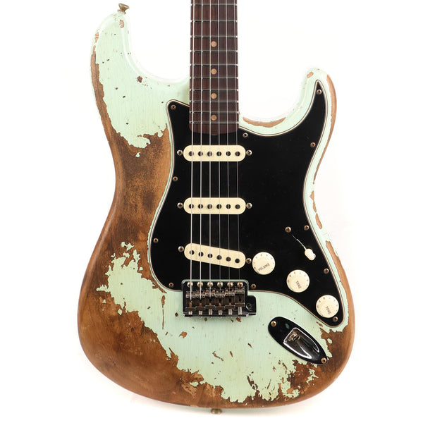 Fender Custom Shop Poblano Stratocaster Super Heavy Relic Super Faded Aged Surf Green