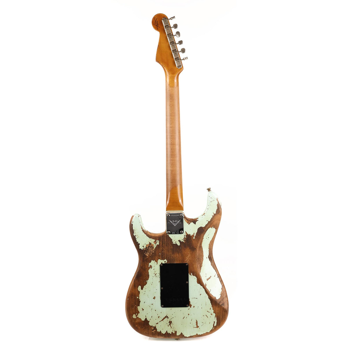 Fender Custom Shop Poblano Stratocaster Super Heavy Relic Super Faded Aged Surf Green — 3