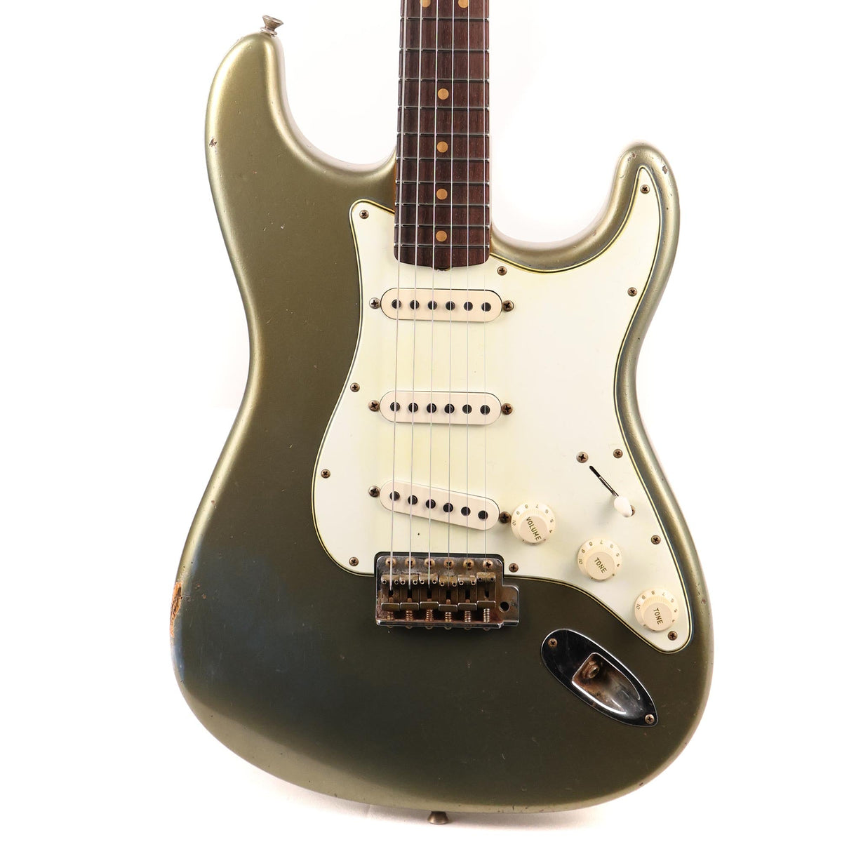 Fender Custom Shop 1964 Stratocaster Relic Aged Ice Blue Metallic Apprentice Built George Ruiz Used — 1