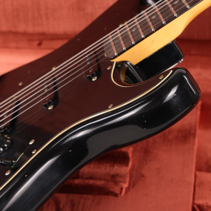Fender Custom Shop 1969 Stratocaster Relic Black Reverse Headstock